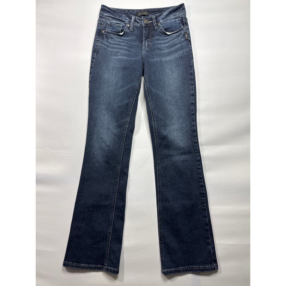 Silver Jeans Co. Women's Suki Slim Bootcut Blue Denim Jeans - Size 25x31 (26x30)